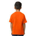 Orange - Back - Gildan Childrens-Kids Midweight Soft Touch T-Shirt