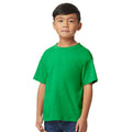 Irish Green - Front - Gildan Childrens-Kids Midweight Soft Touch T-Shirt