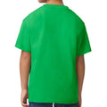 Irish Green - Back - Gildan Childrens-Kids Midweight Soft Touch T-Shirt