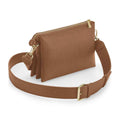 Tan - Front - Bagbase Boutique Crossbody Bag