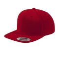 Red-Red - Front - Flexfit Mens Classic Snapback Cap