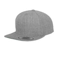 Heather Grey - Front - Flexfit Mens Classic Snapback Cap