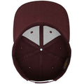 Maroon-Maroon - Side - Flexfit Mens Classic Snapback Cap