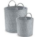 Grey Melange Melange - Back - Bagbase Felt Laundry Basket