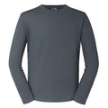 Convoy Grey - Front - Russell Mens Classic Long-Sleeved T-Shirt