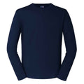 French Navy - Front - Russell Mens Classic Long-Sleeved T-Shirt