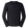 Black - Front - Russell Mens Classic Long-Sleeved T-Shirt