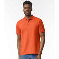 Orange - Side - Gildan Mens DryBlend Polo Shirt