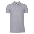 Light Oxford - Front - Russell Mens Pique Stretch Polo Shirt