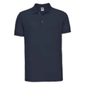 French Navy - Front - Russell Mens Pique Stretch Polo Shirt