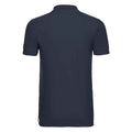 French Navy - Back - Russell Mens Pique Stretch Polo Shirt