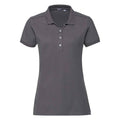 Convoy Grey - Front - Russell Womens-Ladies Pique Stretch Polo Shirt