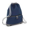 French Navy - Front - Bagbase Athleisure Drawstring Bag