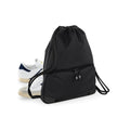 Black-Black - Back - Bagbase Athleisure Drawstring Bag