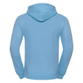 Sky Blue - Back - Russell Mens Plain Hoodie