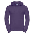 Purple - Front - Russell Mens Plain Hoodie