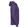 Purple - Side - Russell Mens Plain Hoodie