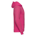 Fuchsia - Side - Russell Mens Plain Hoodie