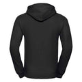 Black - Back - Russell Mens Plain Hoodie