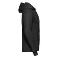 Black - Side - Russell Mens Plain Hoodie