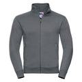 Convoy Grey - Front - Russell Mens Authentic Sweat Jacket