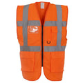 Orange - Front - Yoko Unisex Adult Executive Hi-Vis Waistcoat