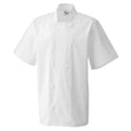 White - Front - Premier Mens Short-Sleeved Chef Jacket