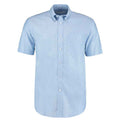 Light Blue - Front - Kustom Kit Mens Workwear Oxford Classic Short-Sleeved Shirt