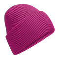 Festival Fuchsia - Front - Beechfield Unisex Adult Classic Deep Cuffed Beanie