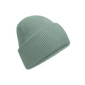 Dusty Green - Front - Beechfield Unisex Adult Classic Deep Cuffed Beanie