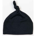 Black - Front - Babybugz Baby Knotted Hat