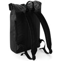 Black - Back - Bagbase Roll Top Backpack