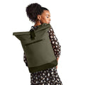 Military Green - Side - Bagbase Roll Top Backpack