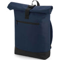 French Navy - Front - Bagbase Roll Top Backpack