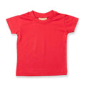 Red - Front - Larkwood Baby Plain T-Shirt