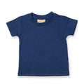 Navy - Front - Larkwood Baby Plain T-Shirt