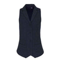 Navy - Front - Premier Womens-Ladies Herringbone Waistcoat