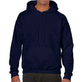 Navy - Front - Gildan Unisex Adult Heavy Blend Hoodie