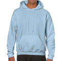 Light Blue - Front - Gildan Unisex Adult Heavy Blend Hoodie