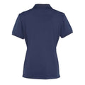 Navy - Back - Premier Womens-Ladies Coolchecker Pique Polo Shirt