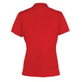 Red - Back - Premier Womens-Ladies Coolchecker Pique Polo Shirt