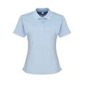 Light Blue - Front - Premier Womens-Ladies Coolchecker Pique Polo Shirt