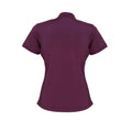 Aubergine - Back - Premier Womens-Ladies Coolchecker Pique Polo Shirt