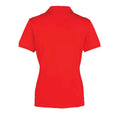 Strawberry Red - Back - Premier Womens-Ladies Coolchecker Pique Polo Shirt