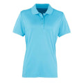 Turquoise - Front - Premier Womens-Ladies Coolchecker Pique Polo Shirt