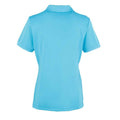 Turquoise - Back - Premier Womens-Ladies Coolchecker Pique Polo Shirt