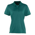 Bottle Green - Front - Premier Womens-Ladies Coolchecker Pique Polo Shirt