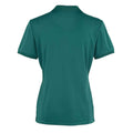 Bottle Green - Back - Premier Womens-Ladies Coolchecker Pique Polo Shirt