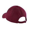 Burgundy - Back - Beechfield Unisex Adult Authentic Baseball Cap