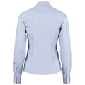 Light Blue - Back - Kustom Kit Womens-Ladies Premium Oxford Tailored Long-Sleeved Shirt